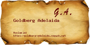 Goldberg Adelaida névjegykártya